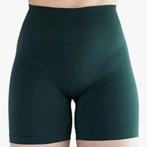 Amazon High-Waisted Dark Green Women's Shorts